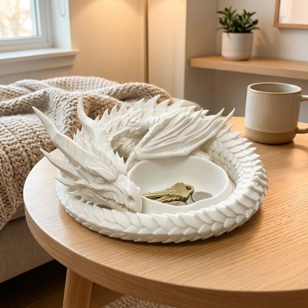 3D Printing Ring Holder - Plateau Dragon Gothique Créatif Imprimé en
