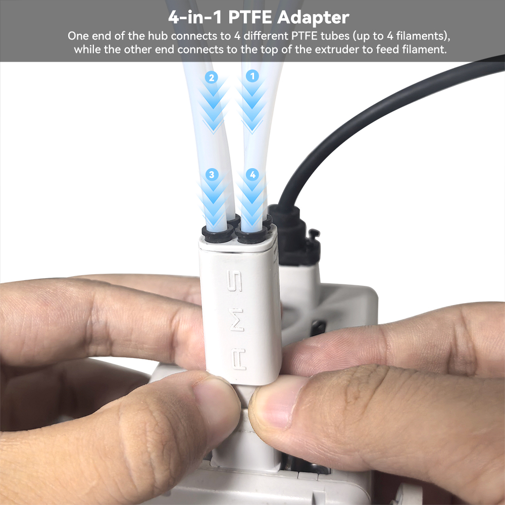 3D Printing Xyz - Adaptateur PTFE 4-en-1 amélioré pour Bambu