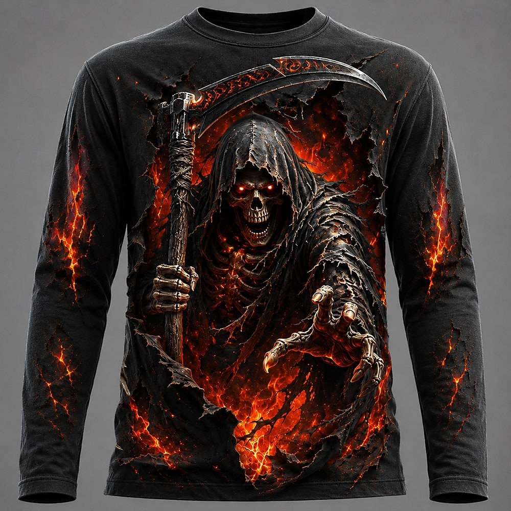 3D Printing Service - T-shirt à manches longues imprimé 3D