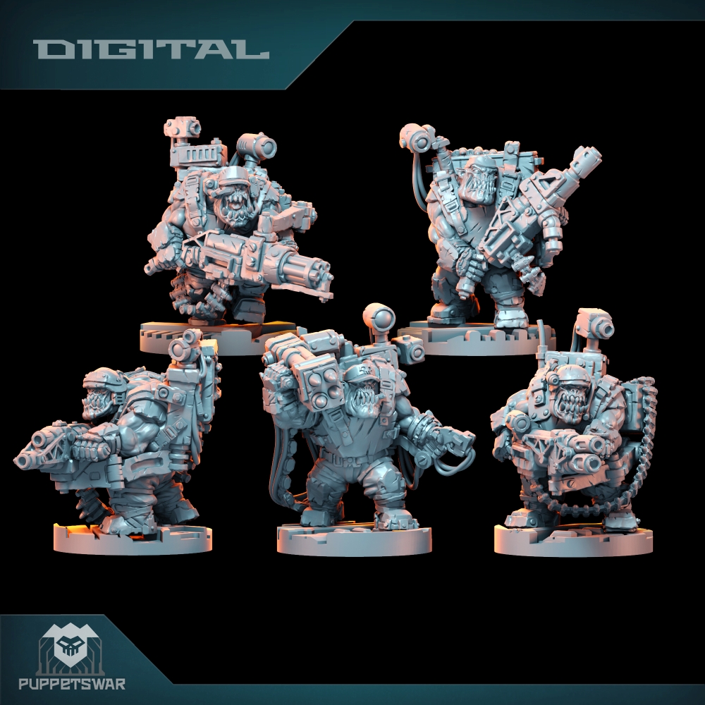 3D Printing Apps - Orc Ultimate Badasses Squad, figurine en