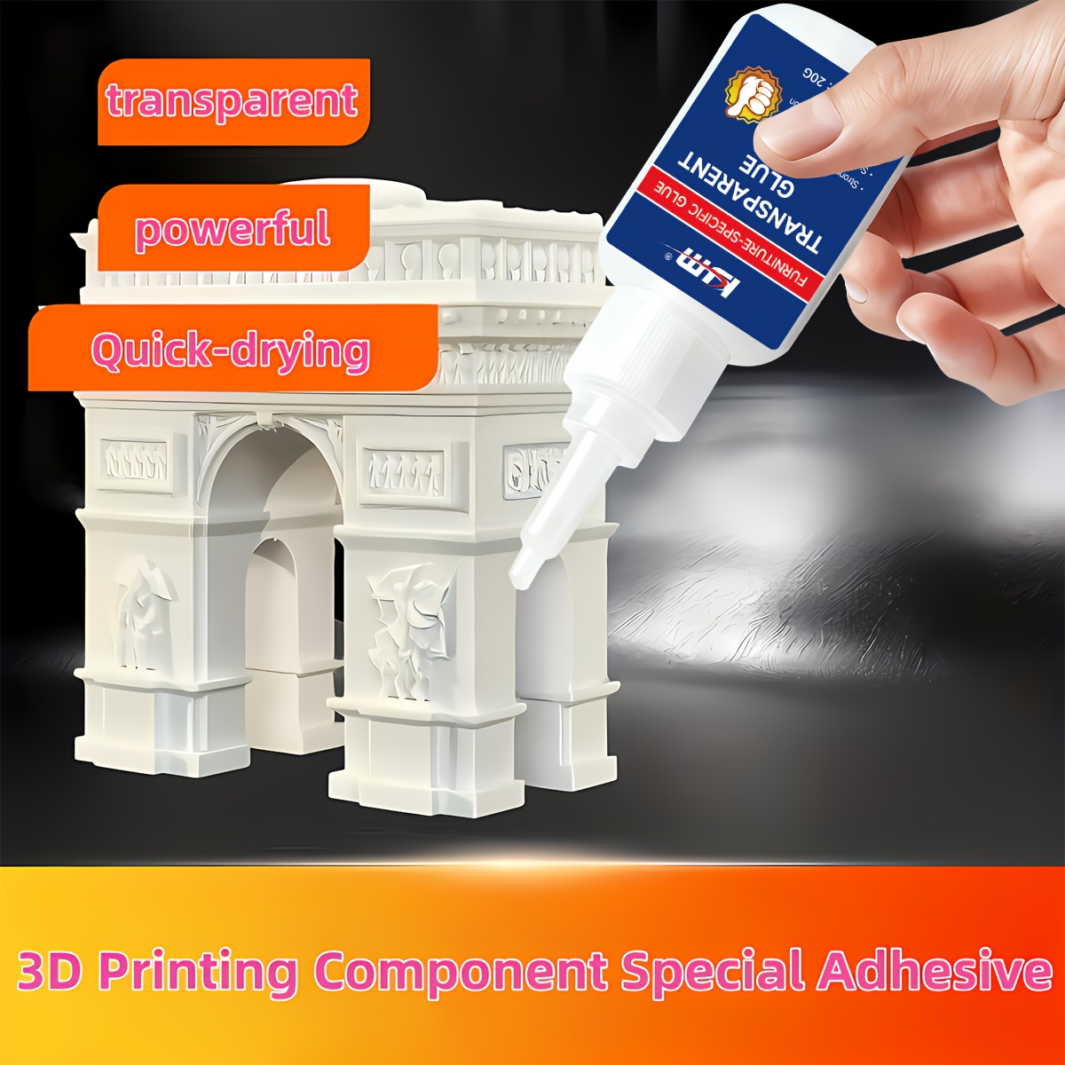 3D Printing Glue Stick - Adhésif transparent à séchage rapide pour