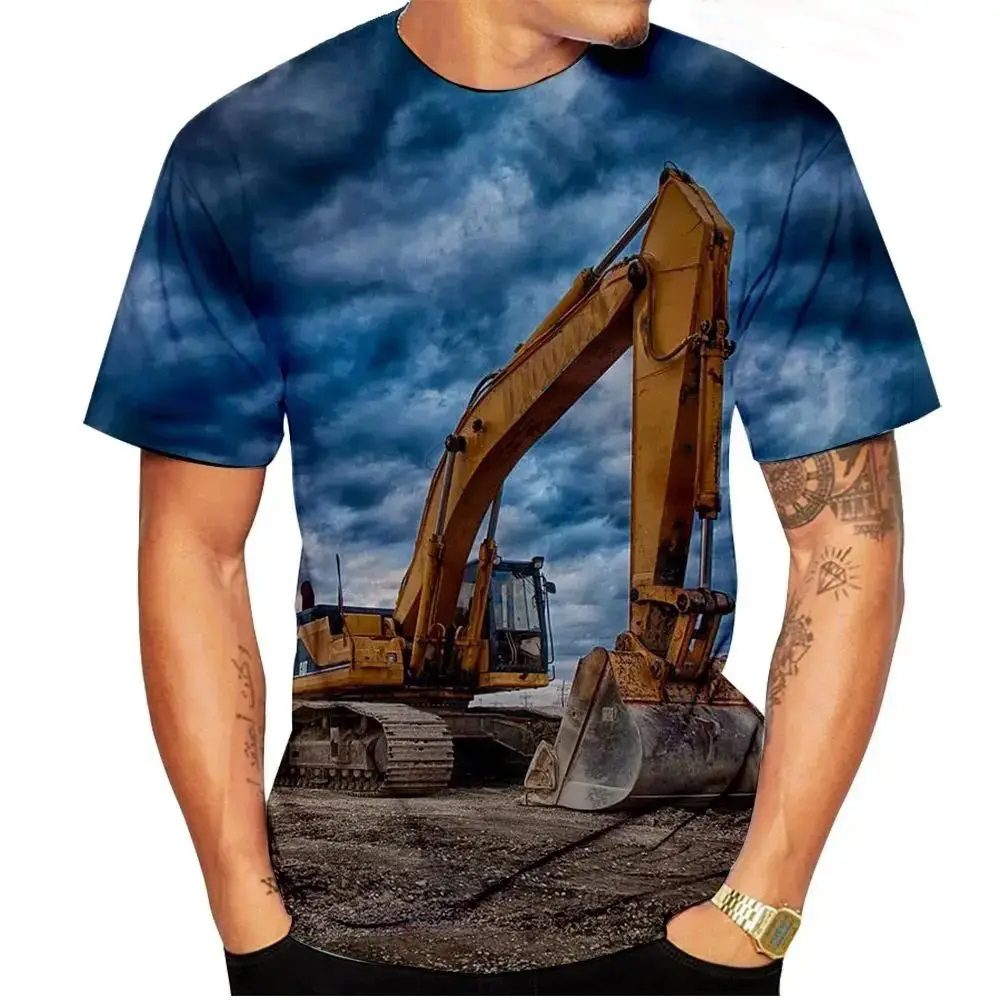 3D Printing Excavator - Modèle d'excavatrice impression 3D T-Shirt hommes