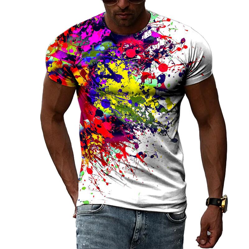 3D Printing Service - T-shirt à imprimé graphique 3D pour
