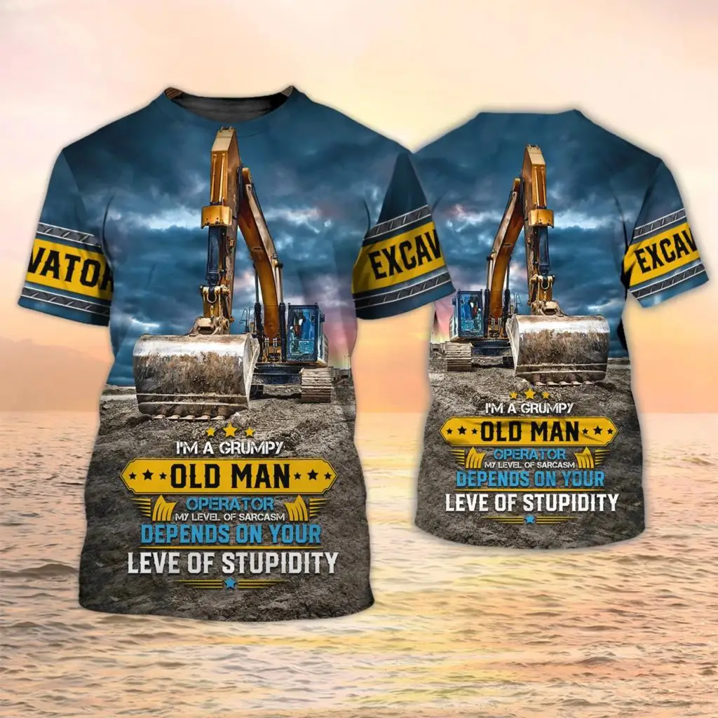 T-shirts d'excavateur pour opé - 3D Printing Excavator avis et prix
