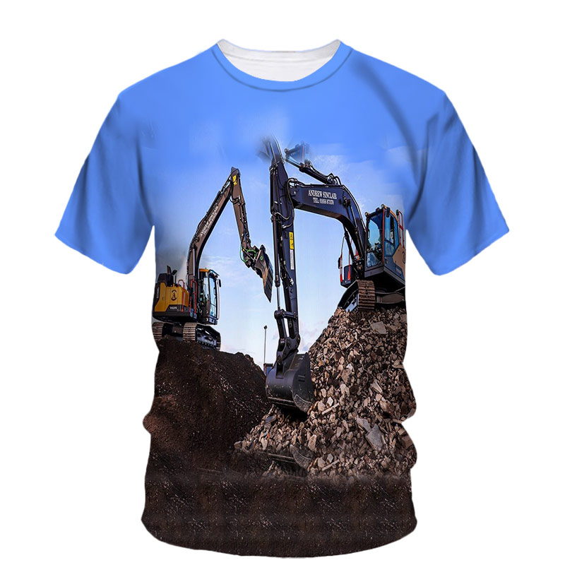 T-shirt à manches courtes Hip  - 3D Printing Excavator avis et prix