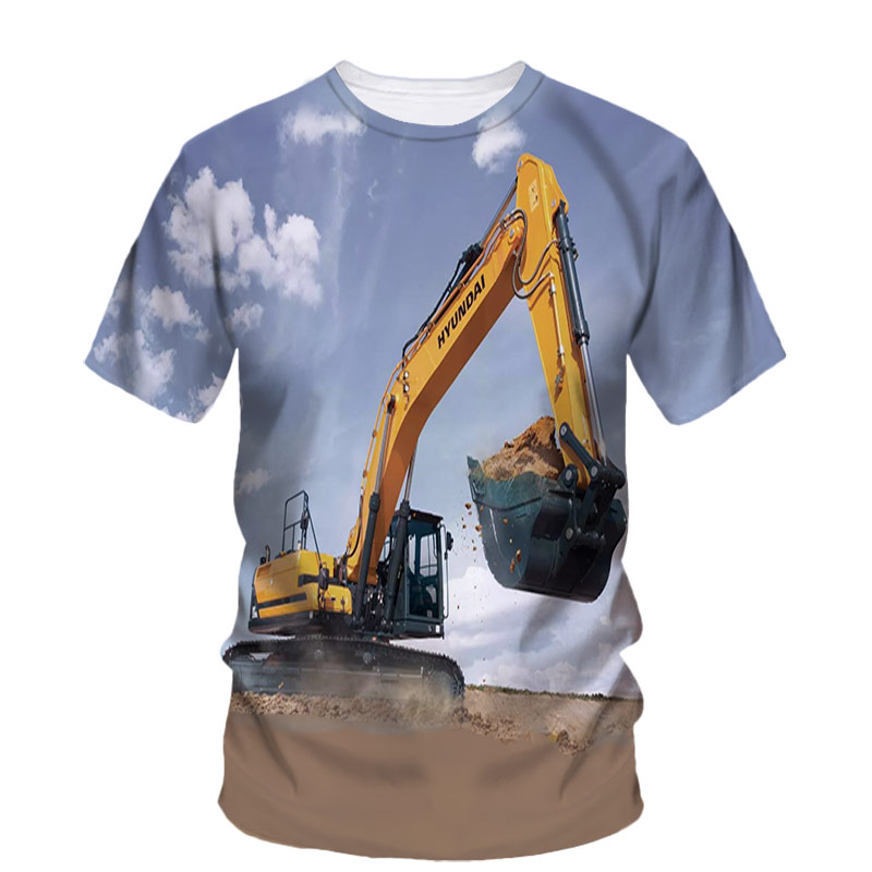 T-shirt à manches courtes Hip  - 3D Printing Excavator avis et prix